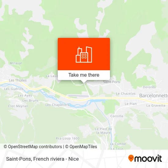 Saint-Pons map