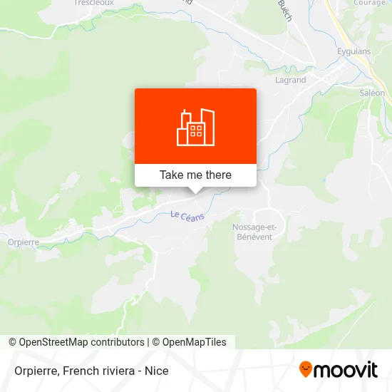 Orpierre map
