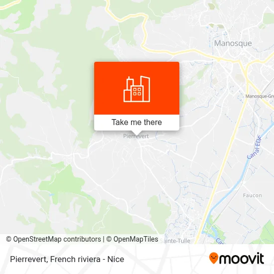 Pierrevert map