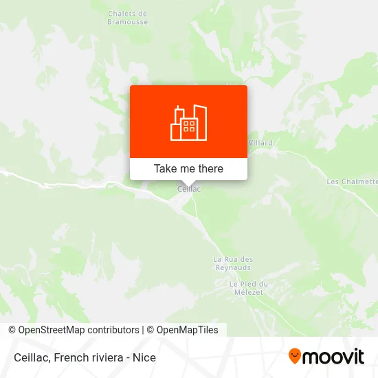 Ceillac map