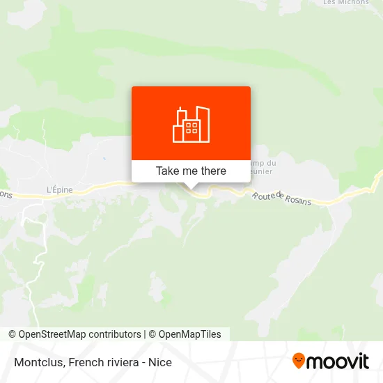 Montclus map
