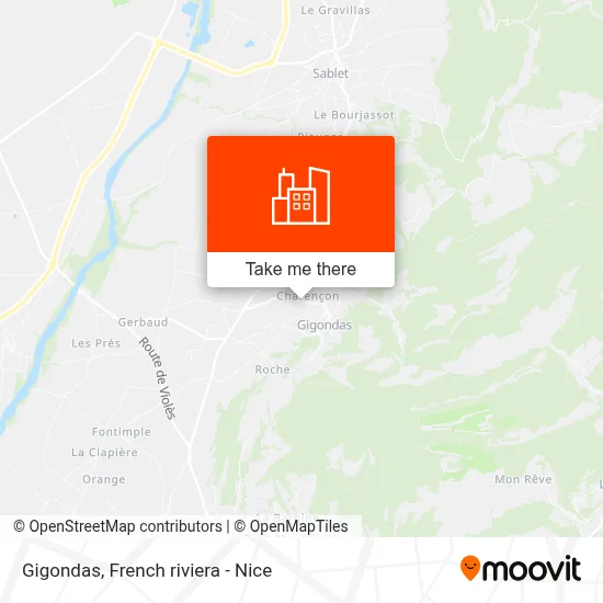 Gigondas map