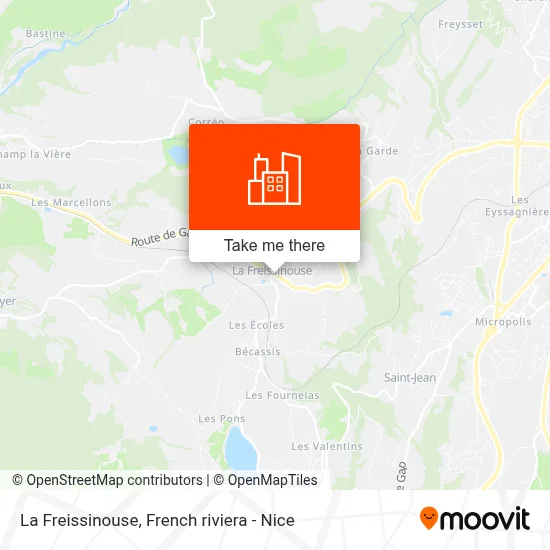 La Freissinouse map