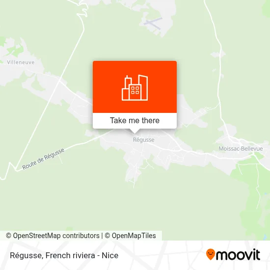 Mapa Régusse