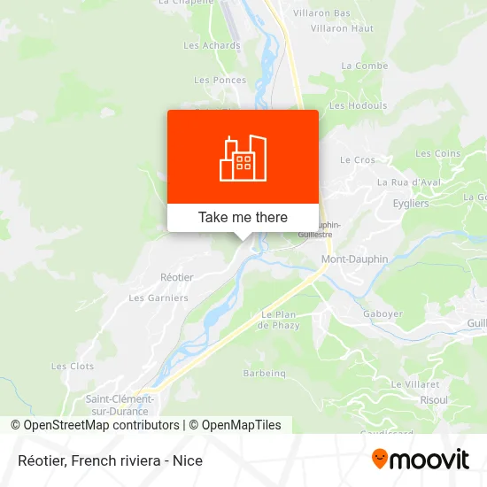 Mapa Réotier