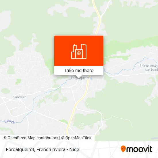 Forcalqueiret map