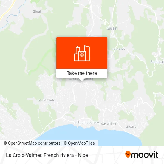 La Croix-Valmer map