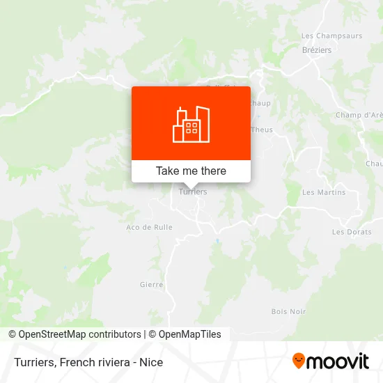 Turriers map