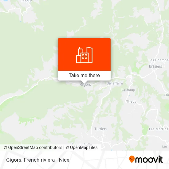 Gigors map