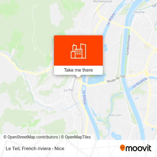 Le Teil map
