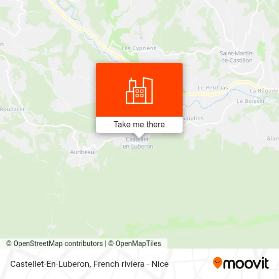 Castellet-En-Luberon map
