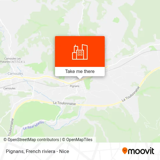 Pignans map