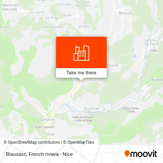 Blausasc map