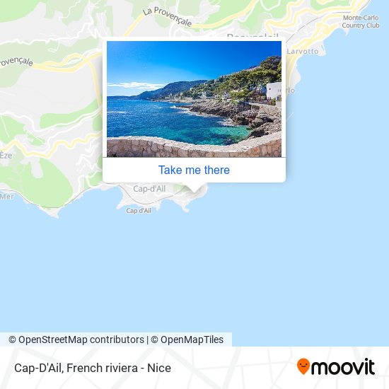 Cap-D'Ail map