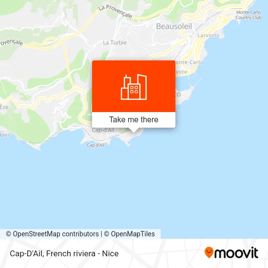Cap-D'Ail map