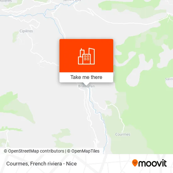 Courmes map