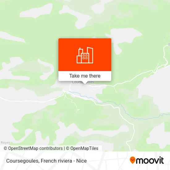 Coursegoules map