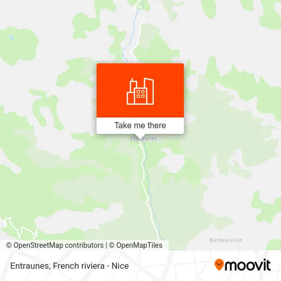 Entraunes map