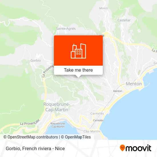 Gorbio map