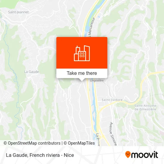 La Gaude map