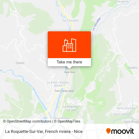 La Roquette-Sur-Var map