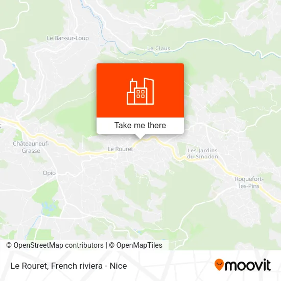 Le Rouret map