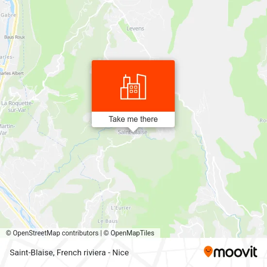 Saint-Blaise map