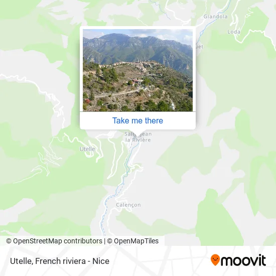 Utelle map