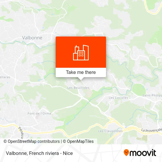 Valbonne map