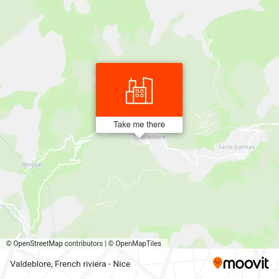 Valdeblore map