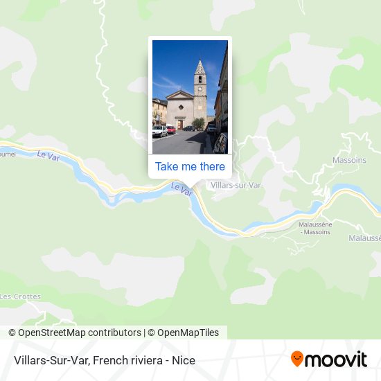 Mapa Villars-Sur-Var