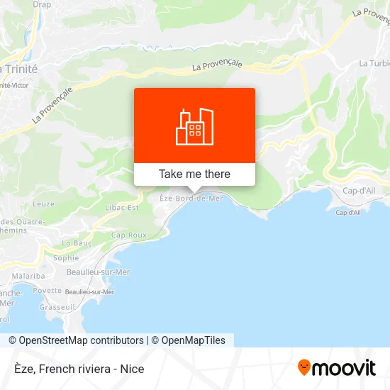 Èze map