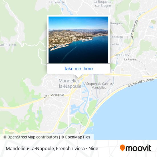 Mandelieu-La-Napoule map