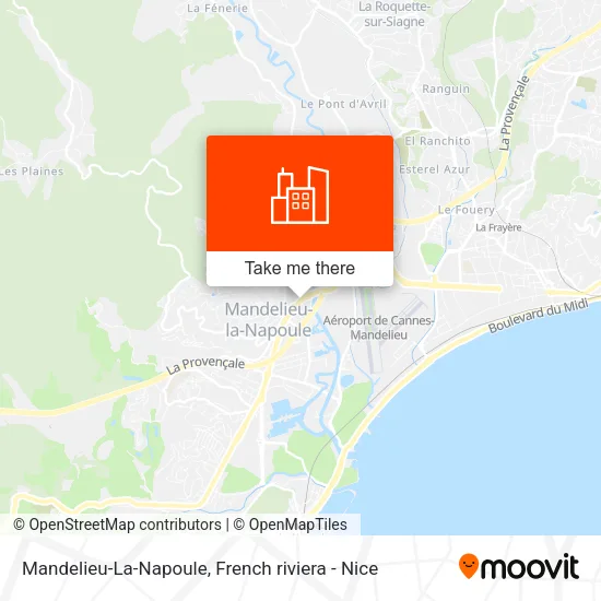 Mandelieu-La-Napoule map