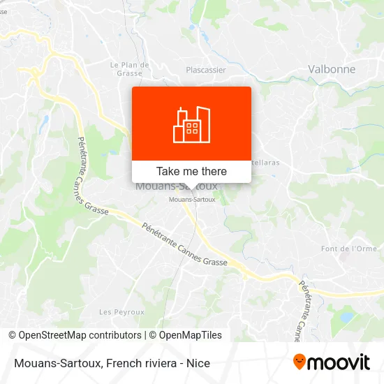 Mouans-Sartoux map