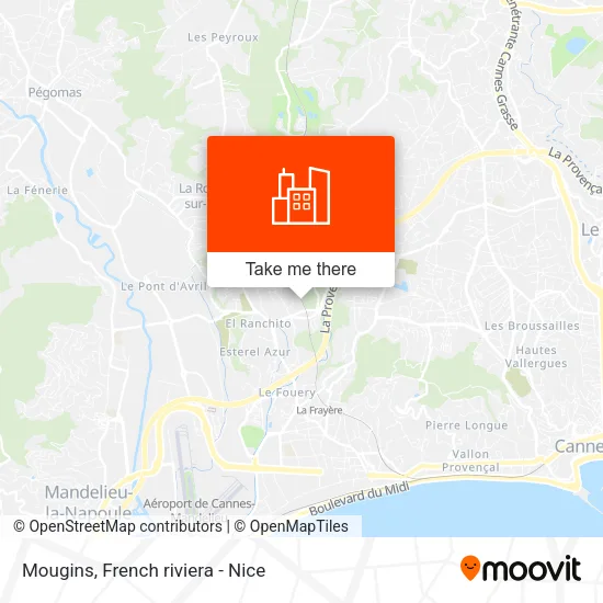 Mougins map