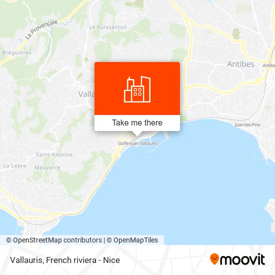 Vallauris map