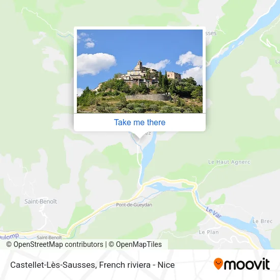 Castellet-Lès-Sausses map