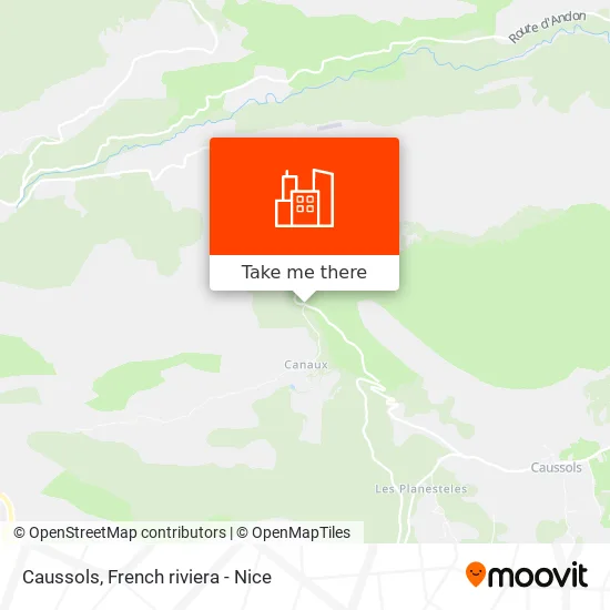 Caussols map