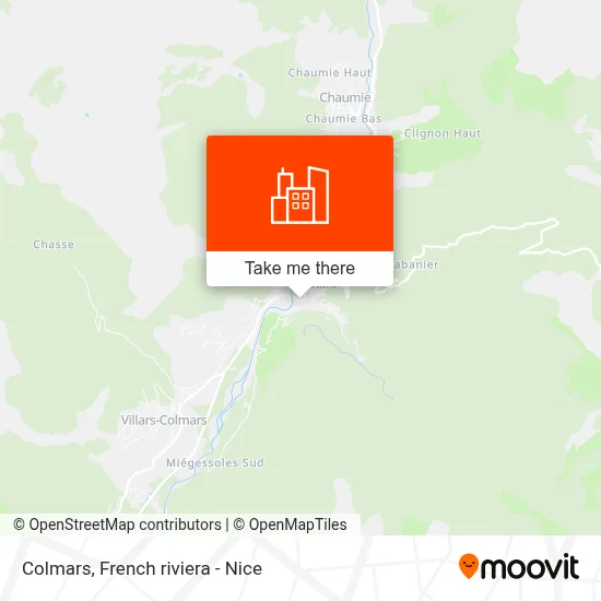 Mapa Colmars