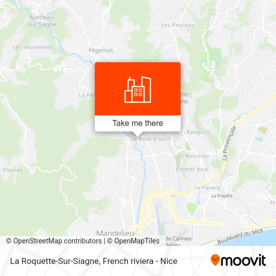 La Roquette-Sur-Siagne map