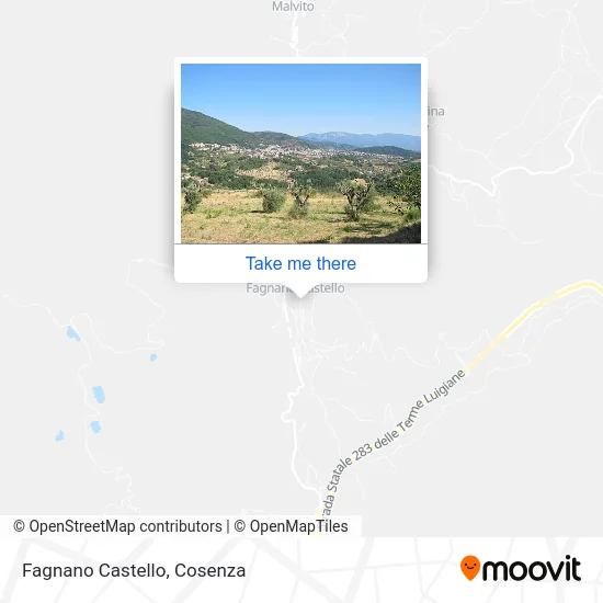 Fagnano Castello map