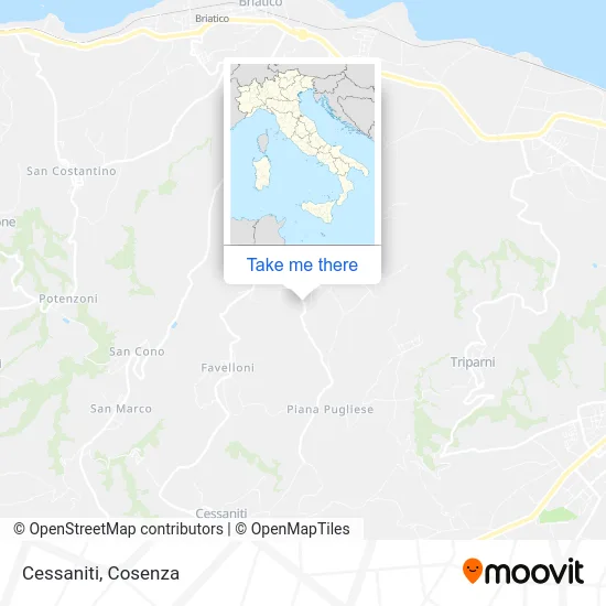 Cessaniti map