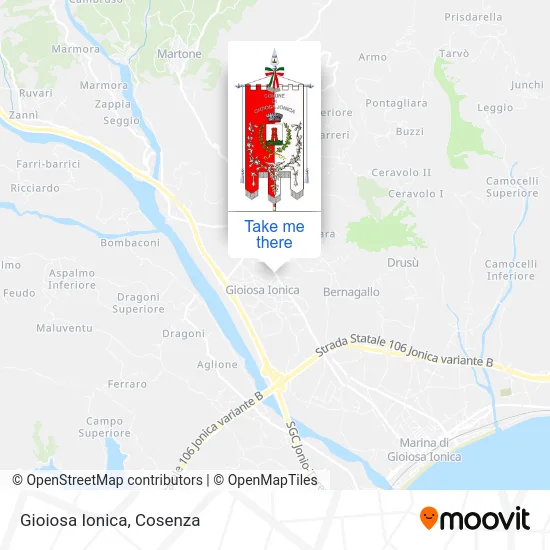 Gioiosa Ionica map