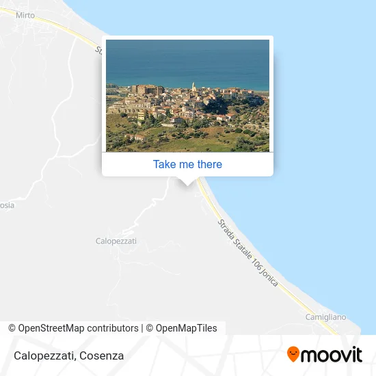 Calopezzati map