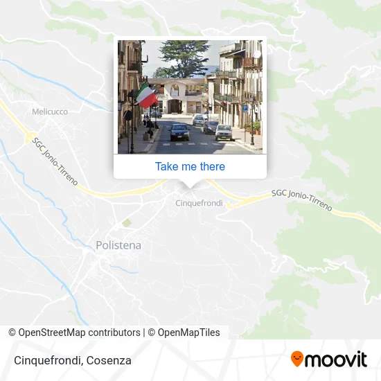 Cinquefrondi map
