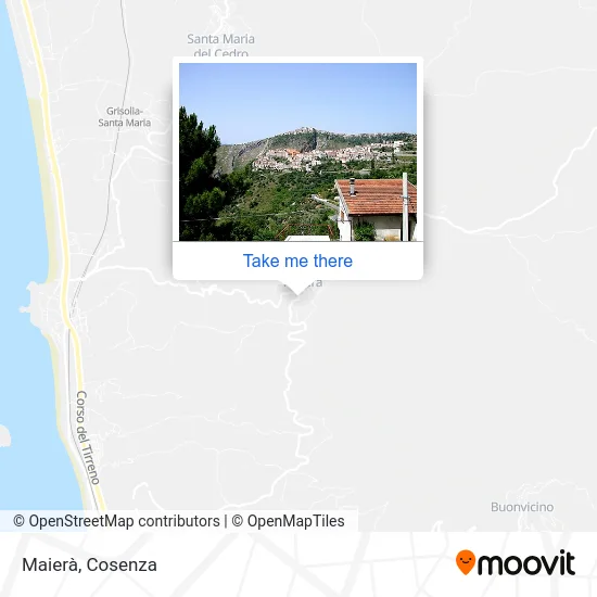 Maierà map