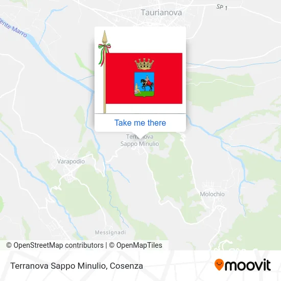 Terranova Sappo Minulio map