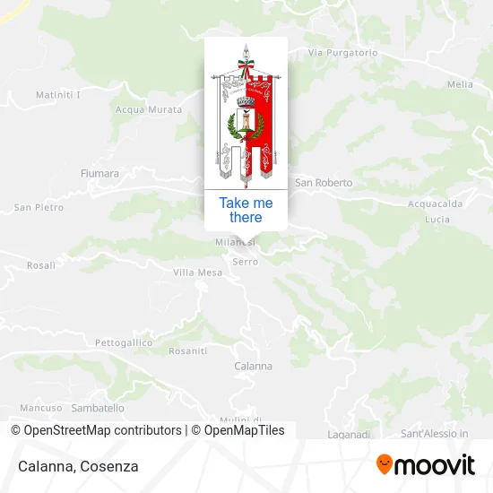 Calanna map