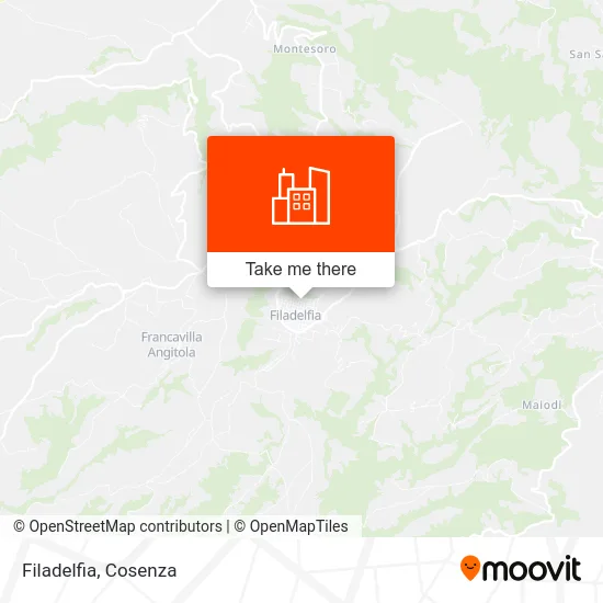 Filadelfia map